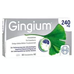 GINGIUM 240 mg comprimidos recubiertos con película, 60 uds