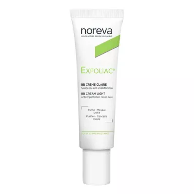 Crema exfoliante teñida BB-ligera, 30 ml