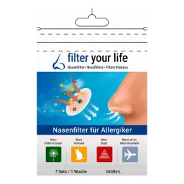 Filtro nasal Filter Your Life para alérgicos talla l (7x2 piezas)