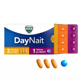 WICK DayNait comprimidos recubiertos con película, 16 uds