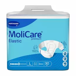 MOLICARE Premium Elastic Slip 6 gotas talla L, 30 uds
