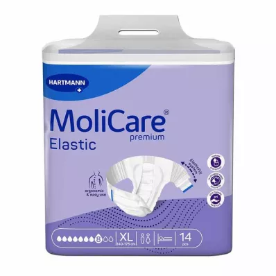 MOLICARE Calzoncillos elásticos Premium 8 gotas talla XL, 14 uds