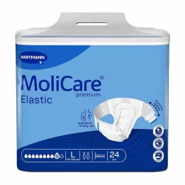 MOLICARE Premium Elastic Slip 9 gotas talla L, 24 uds