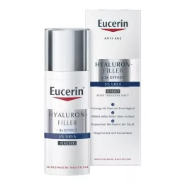 EUCERIN Hyaluron-Filler Anti-Edad UREA Crema de Noche, 50 ml