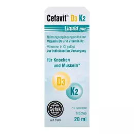 CEFAVIT D3 K2 Líquido gotas puras para uso oral, 20 ml