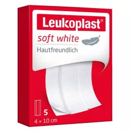 LEUKOPLAST escayola blanca blanda 4x10 cm, 5 uds