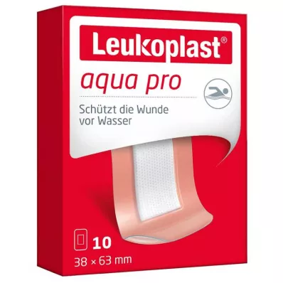 Tiras Leukoplast Aqua Pro de 38x63 mm, 10 unidades