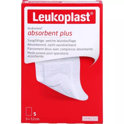 LEUKOPLAST Apósito estéril Leukomed de 5x7,2 cm, 5 uds