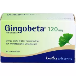 GINGOBETA 120 mg comprimidos recubiertos con película, 50 uds