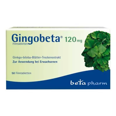 GINGOBETA 120 mg comprimidos recubiertos con película, 50 uds