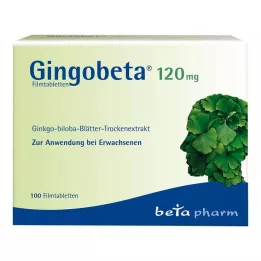 GINGOBETA 120 mg comprimidos recubiertos con película, 100 uds