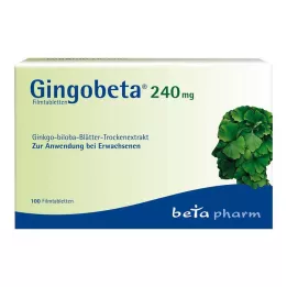 GINGOBETA 240 mg comprimidos recubiertos con película, 100 uds