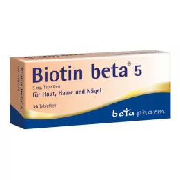 Tabletas de biotina beta 5, 30 piezas
