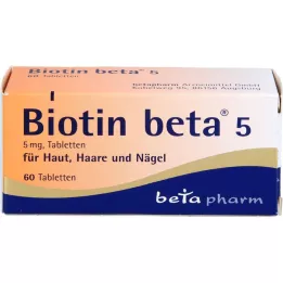 BIOTIN BETA 5 comprimidos, 60 unidades