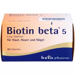 BIOTIN BETA 5 tabletas, 90 uds