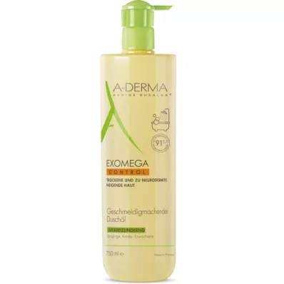 A-DERMA EXOMEGA CONTROL aceite de ducha suavizante, 750 ml