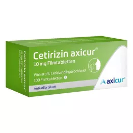 Cetirizin Axicur® 10 mg tabletas recubiertas de película, 100 PCS