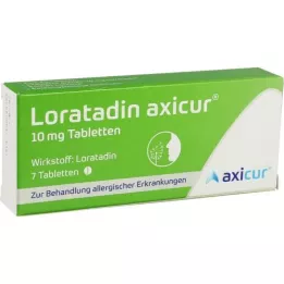 LORATADIN axicur 10 mg comprimidos, 7 uds