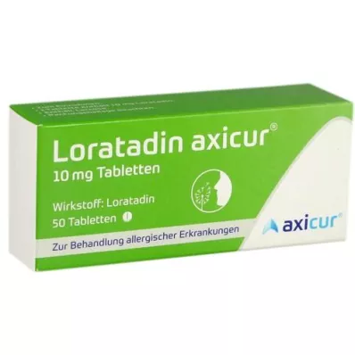 LORATADIN axicur 10 mg comprimidos, 50 uds