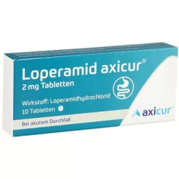 LOPERAMID axicur 2 mg comprimidos, 10 uds