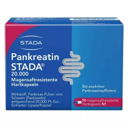 PANKREATIN STADA 20.000 cápsulas duras entéricas, 50 uds
