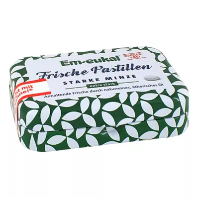 EM-EUKAL Pastillas frescas de menta fuerte sin azúcar, 20 g EM-EUKAL Pastillas frescas de menta fuerte sin azúcar, 20 g
