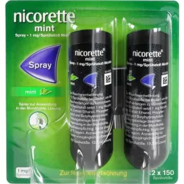 NICORETTE Spray de menta 1 mg/espray puff, 2 uds