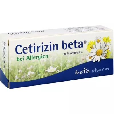 CETIRIZIN comprimidos recubiertos con película beta, 30 uds