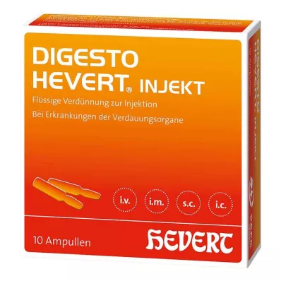 Digesto Hevert inyectar ampollas, 10x2 ml