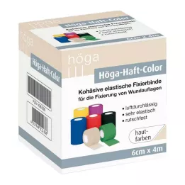 Höga-Haft Color vendaje de fijación 6 cmx4 m color piel, 1 pieza