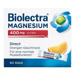 BIOLECTRA Magnesio 400 mg ultra Directo Naranja, 60 uds