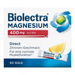 BIOLECTRA Magnesio 400 mg ultra Directo Limón, 60 Cápsulas