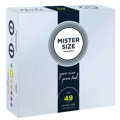 MISTER Preservativos talla 49, 36 unidades