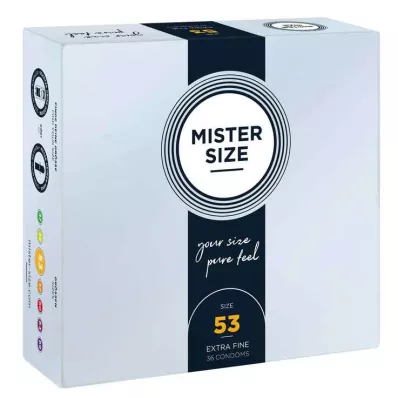 MISTER Preservativos talla 53, 36 unidades MISTER Preservativos talla 53, 36 unidades