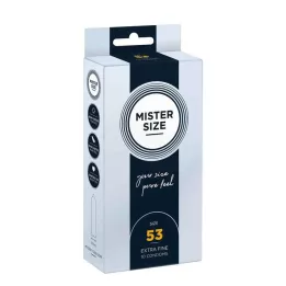 MISTER Condones tamaño 53, 10 unidades