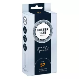 MISTER Condones tamaño 57, 10 unidades