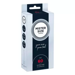 MISTER Condones tamaño 60, 10 unidades