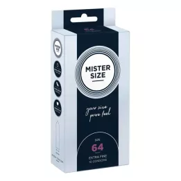 MISTER Preservativos tamaño 64, 10 unidades
