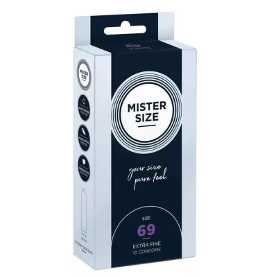 MISTER SIZE 69 condones, 10 unidades