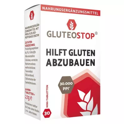 Tabletas de gluteostop, 30 piezas