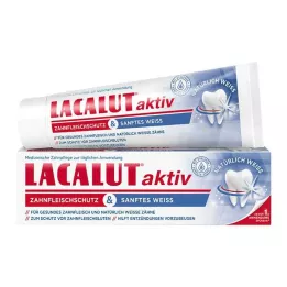 LACALUT protección activa de las encías &amp; pasta dentífrica blanca suave, 75 ml