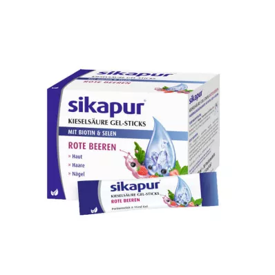 SIKAPUR Palitos de gel de ácido silícico bayas rojas, 30 uds