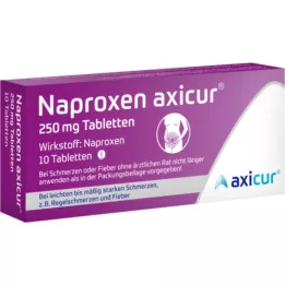 NAPROXEN axicur 250 mg comprimidos, 10 uds