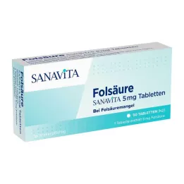 FOLSÄURE SANAVITA Comprimidos de 5 mg, 50 uds
