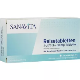 REISETABLETTEN Sanavita 50 mg comprimidos, 20 uds
