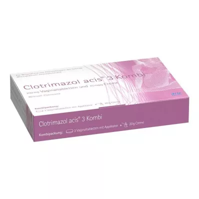 Paquete combinado de clotrimazol acis 3, 1 pieza