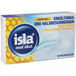 ISLA MED pastillas agudas de cítricos y miel, 20 uds