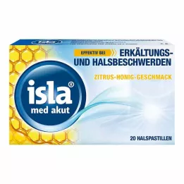 ISLA MED pastillas agudas de cítricos y miel, 20 uds