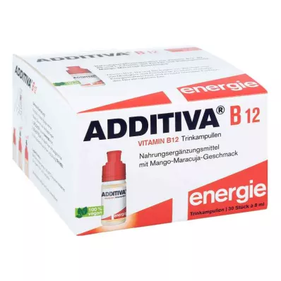 ADDITIVA Vitamina B12 Ampollas para beber, 30X8 ml