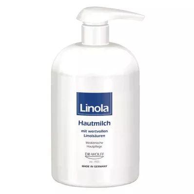 LINOLA Dispensador de leche para la piel, 500 ml